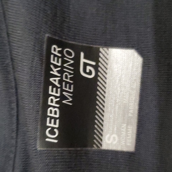 Icebreaker Merino GT Wool Blend Full Zip Hoodie Grey Black Womens Size Small - Picture 3 of 6